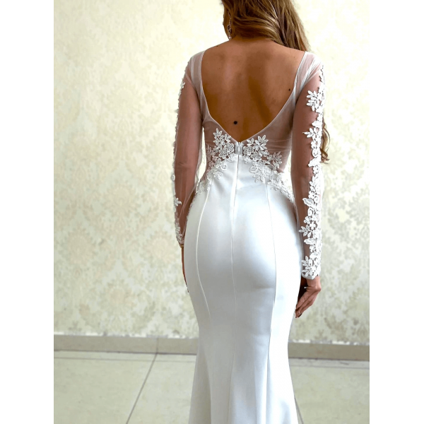 ABITO DA SPOSA CERIMONIALE BIANCO DA SOGNO